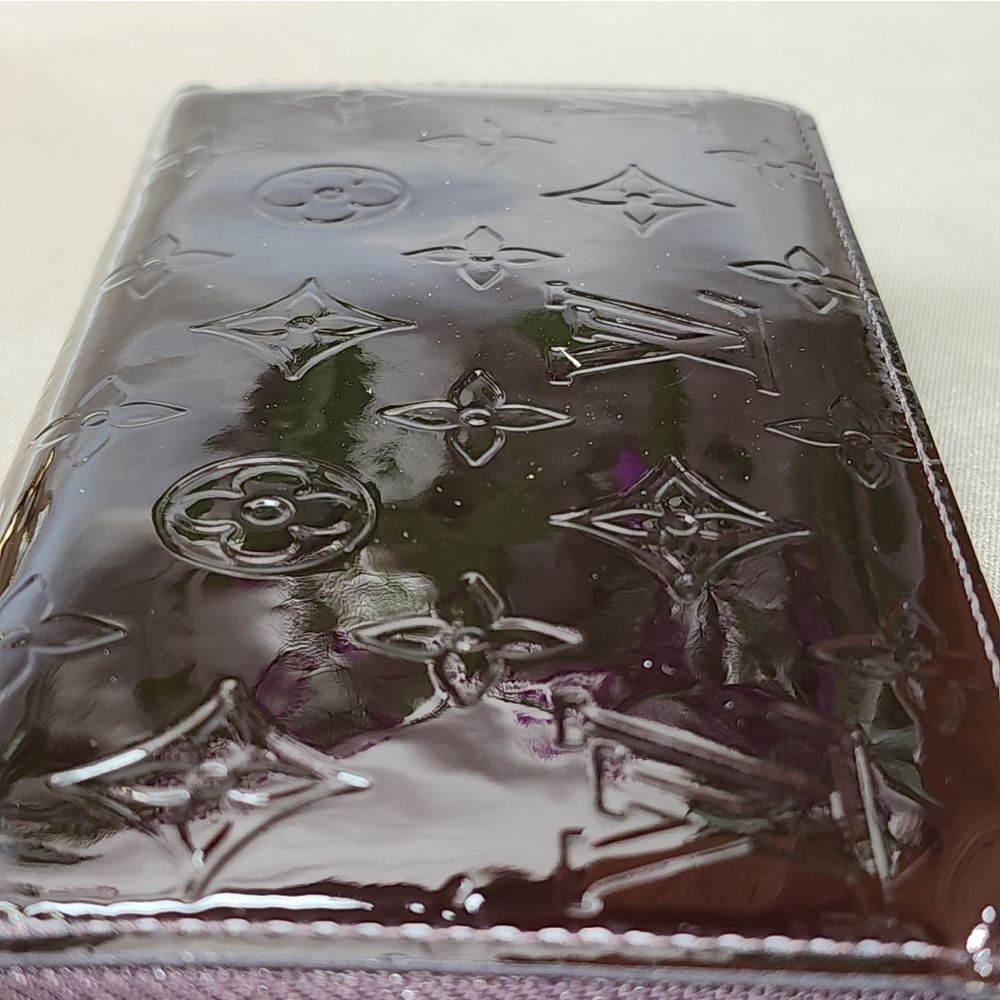 Authentic Louis Vuitton Vernis Amarante Zipper Wallet w/ Dust Bag and Box - Picture 15 of 17